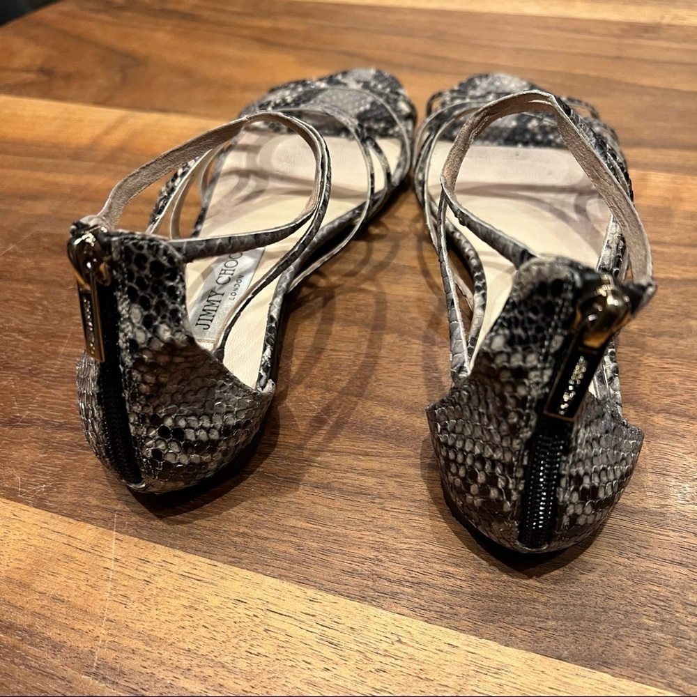 Jimmy Choo Python Sandals - Picture 9 of 11